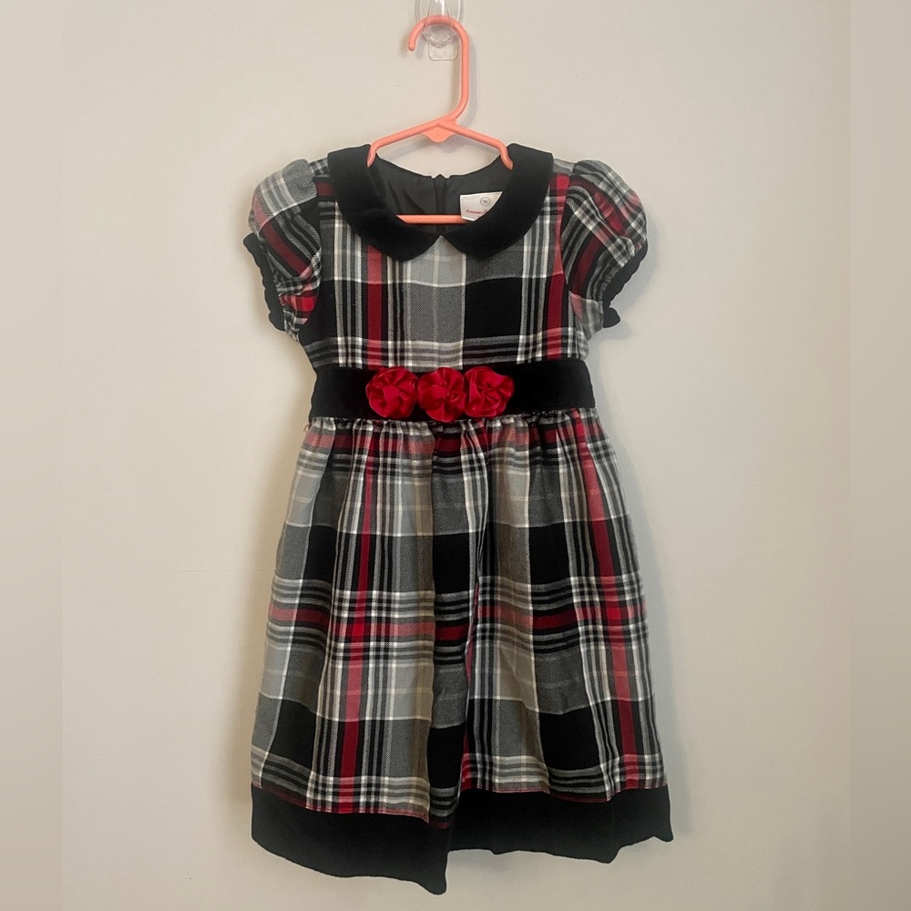 Hanna Andersson little girls plaid holiday dress